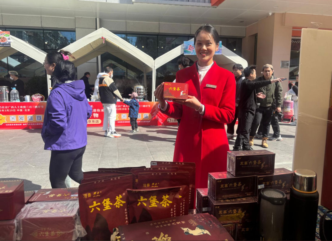 廣西強壽六堡茶陳正六堡茶熱情迎接八方賓客潮玩“三月三” 2025在京廣西人士歡度三月三歌圩節(jié)